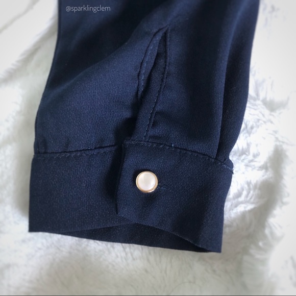 S Korea Chiffon Long Sleeve Cinched Waist dress - Picture 4 of 5